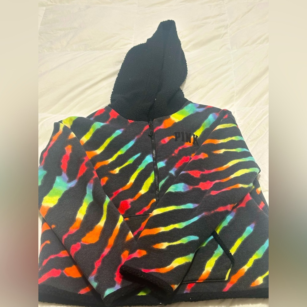 PINK Victoria's Secret Multicolor Puffer Jacket